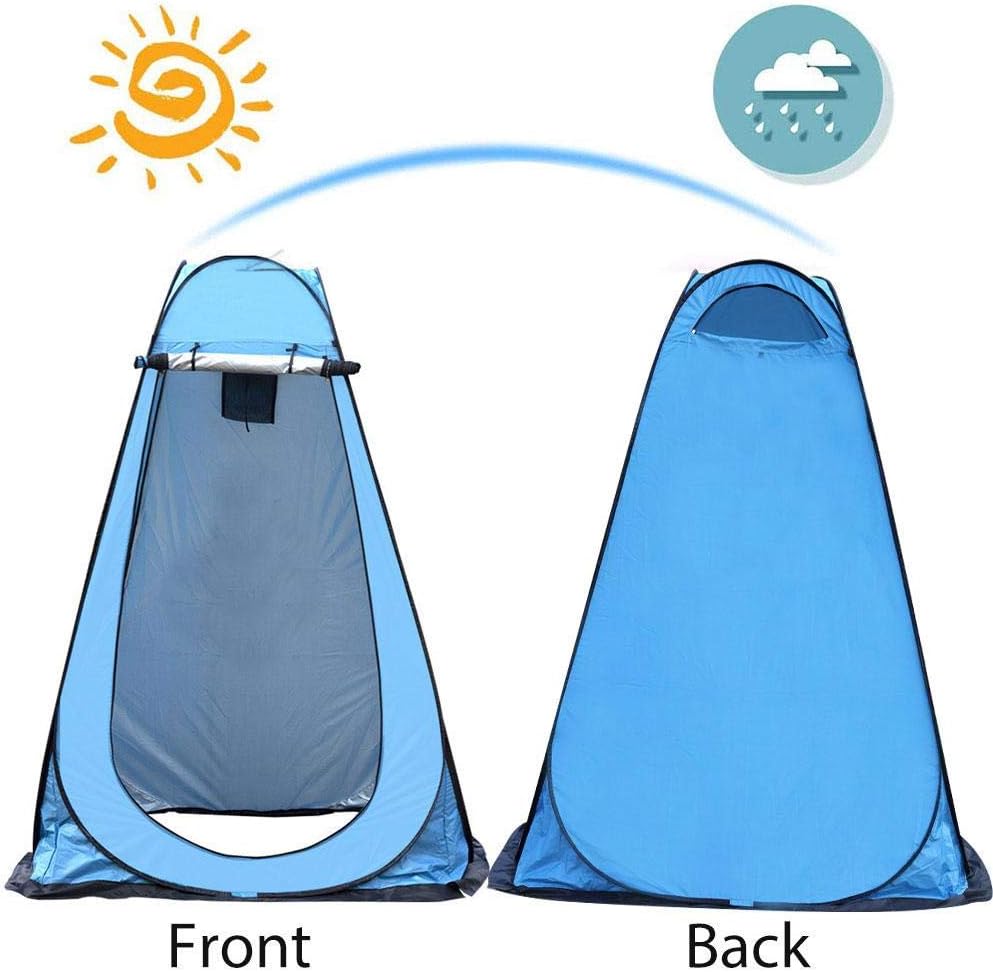 Privacy Shelter Pop Up Tent Shower Tents for Outdoor Changing Dressing Fishing Bathing Storage Room Portable with Carrying Bag Orange: Sports & Outdoors