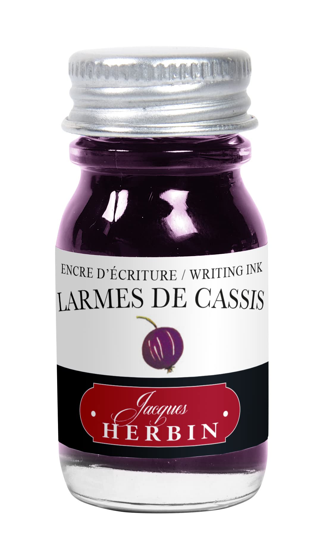 Jacques Herbin 11578T - Writing and drawing ink - Fountain pens and rollerballs - Larmes de cassis/ Blackcurrant tear - 10 ml - Made in France - Calligraphy — image 1