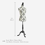 Beautify BTFY Mannequin Female Dressmaker Dummy UK Size 8/10 Damask view 2