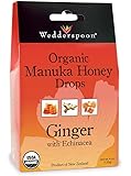 Wedderspoon Organic Manuka Ginger Honey Drops, 4.0 Ounce