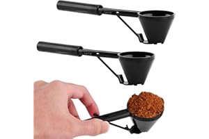 KRYSLANIX 2PCS Measuring Scoop with Funnel for Water Bottles,10g Coffee Scoop-Funnel for K/Cups,Small-Funnel Scooper for Filling Formula Protein Powder Slide Bottom Scoop for Water Bottle