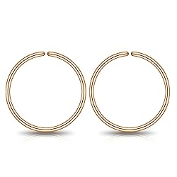 Small Gold Sterling Silver Huggie Hoop Earrings for