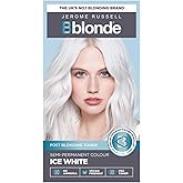 Jerome Russell Bblonde Ice White Post Blonding Toner - Semi Permanent Hair Dye Kit for Pre Lightened & Blonde Hair with Brazil Nut Oil, No Ammonia & Vegan
