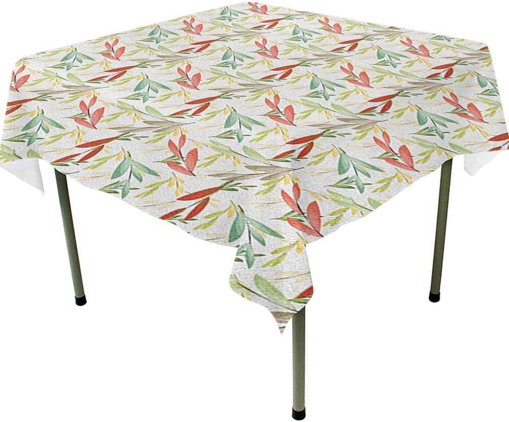 Square tablecloth 60 x 60 Inch Dining tablecloth Colorful Abstract