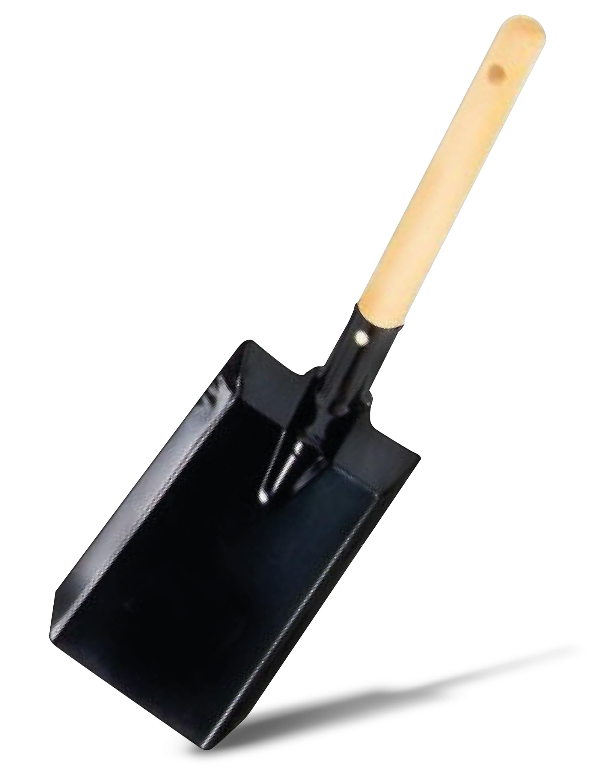 Firefix 2081 Coal Shovel 110 x 180 mm Length with Handle 380 mm Varnished Black Wood Handle