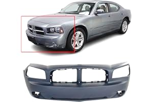 FitParts Compatible with Front Bumper Cover 2006-2010 Dodge Charger SE SXT Sedan 06-10. New, Primed and Ready for Paint. with Fog Light Holes. CH1000461 4806179AE 2007 2008 2009