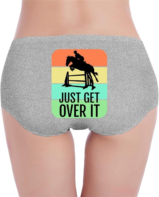 Horse Horseback Riding Jump Just Get Over It Womens
