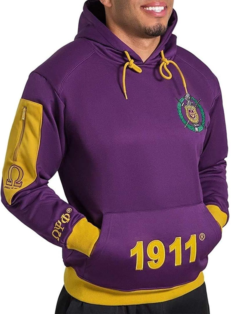 purple and gold hoodie