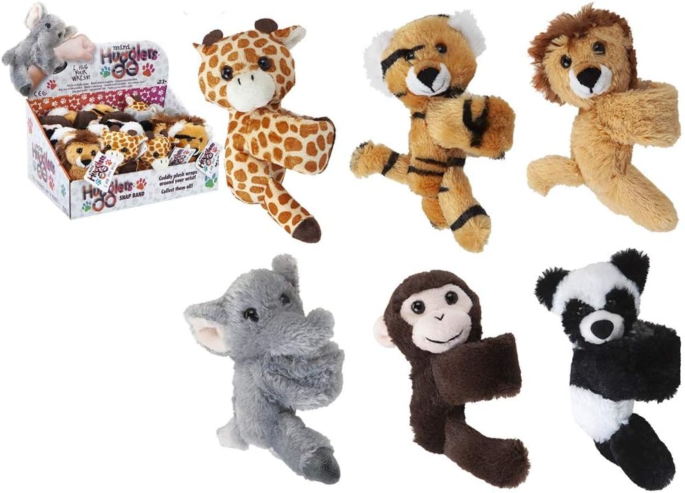 Gosh Designs Mini Hugglers Zoo Snap Band Plush 12cm 6 Assorted 453025