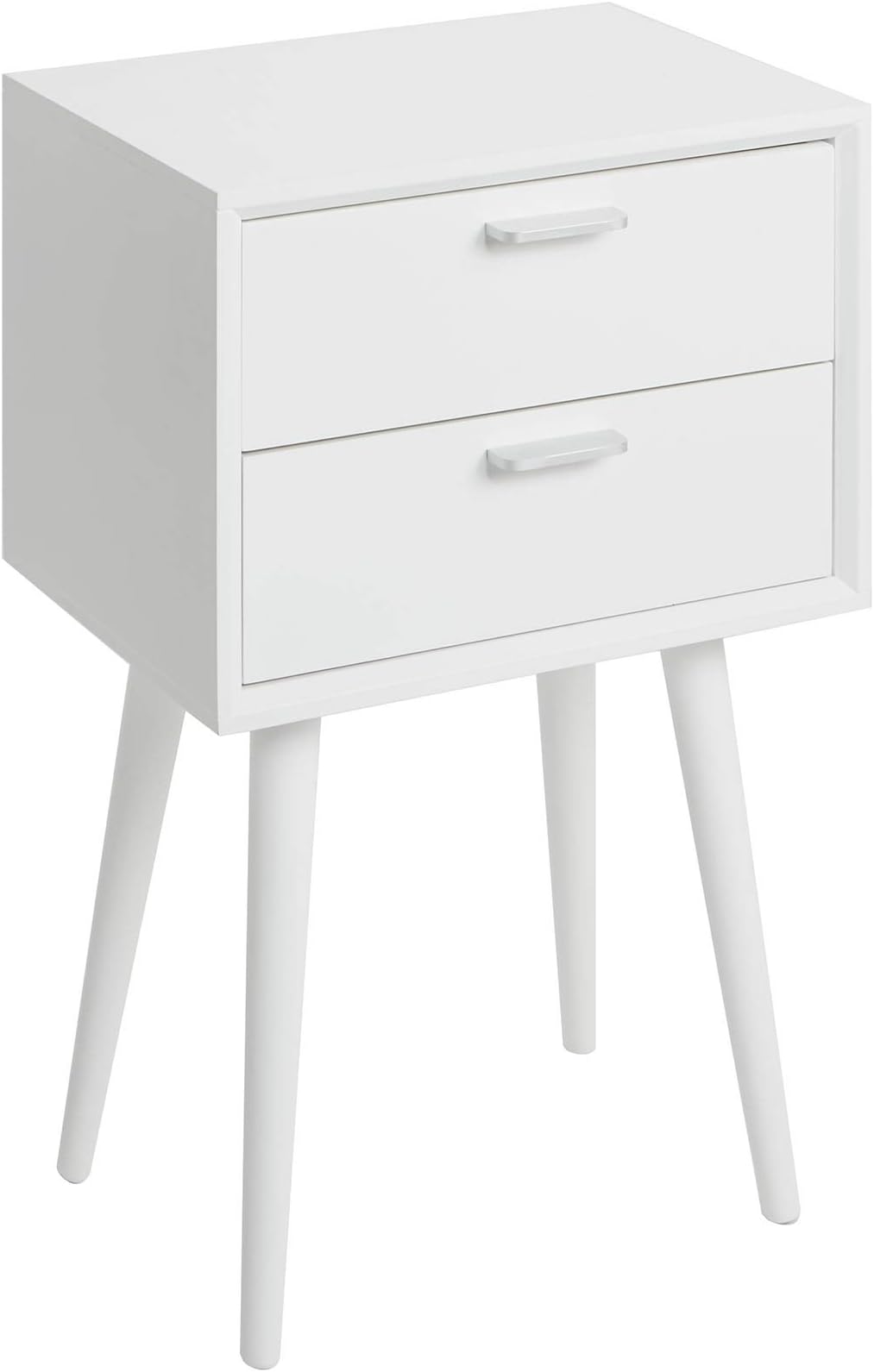 Side Table, 11. 8 L x 15. 75 W x 25 H, White