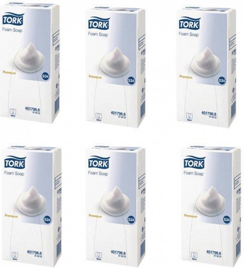 TORK 4700220 Hand Lotion, Foam Soap, 0.8 L (Pack of 6)