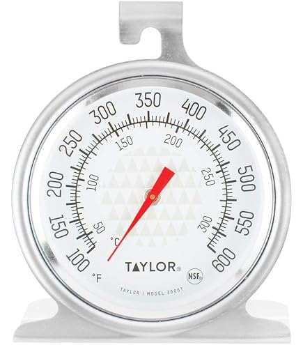 Camco Ofenthermometer – Edelstahl, Großes Zifferblatt, Misst 38–316°C, Für Ofen & Toaster