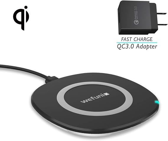 Amazon Com 10w Max Fast Wireless Charging Pad Wefunix Qi