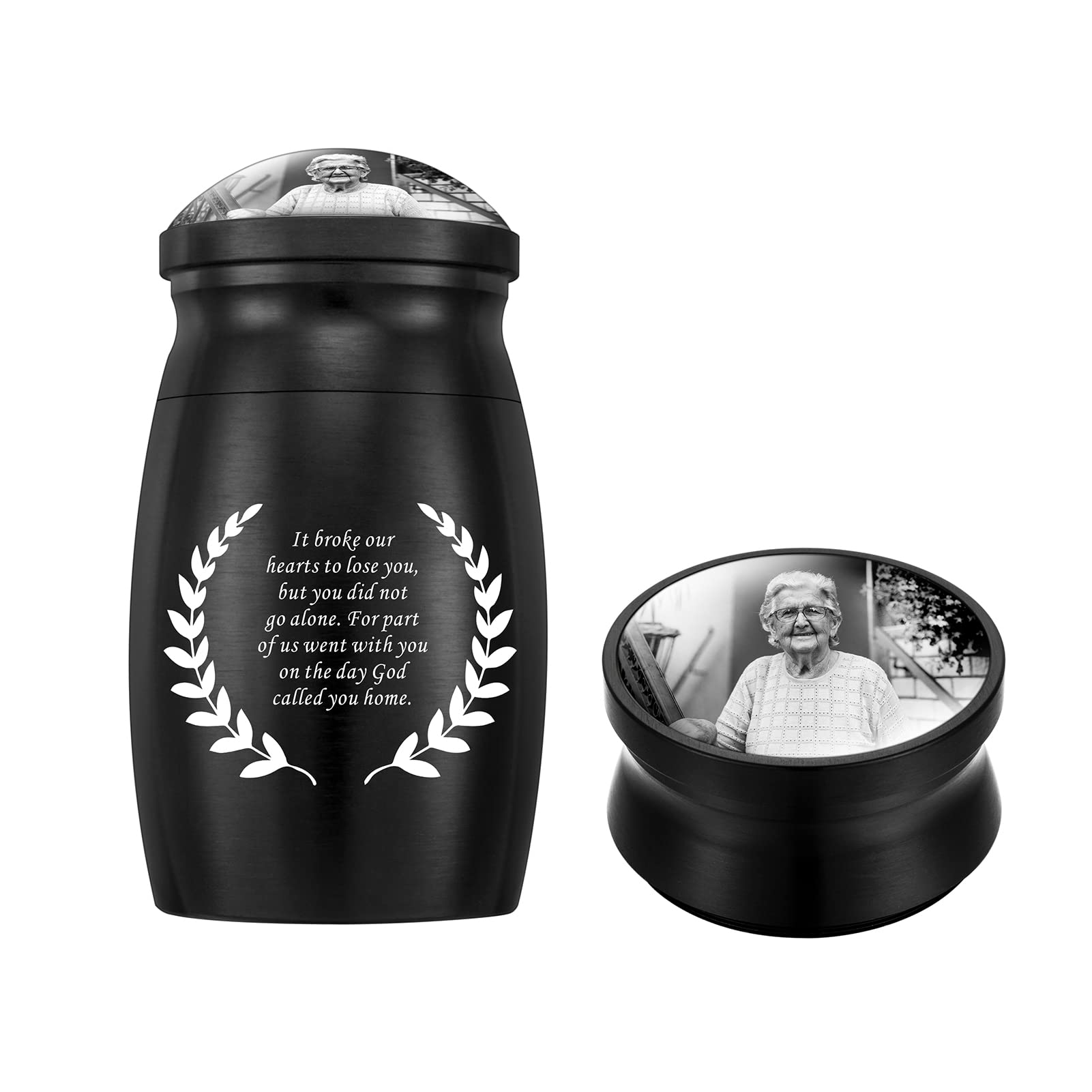 Personalized Photo 3 Inches Small Keepsake Urn for
