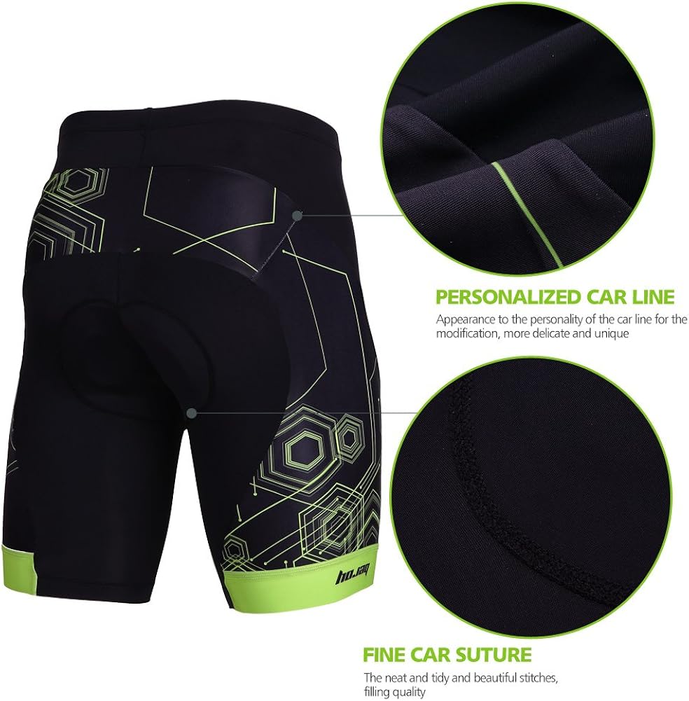 beroy Men's Comfortable Bicycle Cycling Pants, 3D Padded Bike Shorts: Clothing