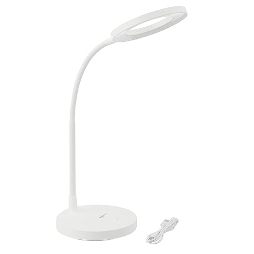 Buy AmazonBasics Halo Rechargeable Table Lamp, 9W, Dimming, 3 Colors