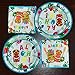 WERNNSAI Hawaiian Luau Party Supplies - 48 PCS Luau Plates And Napkins Tropical Tiki Birthday Decorations Hawaiian Paper Plates Tableware Set for Summer Pool Beach Party Serves 16 Guests