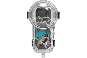 FOTOLEEY Waterproof Case for Insta360 X5 – 60m Dive Housing, with Carry Pouch & Anti-Fog Inserts – for Snorkeling, Swimming, Surfing – Shockproof, Leakproof Protection for Action Camera