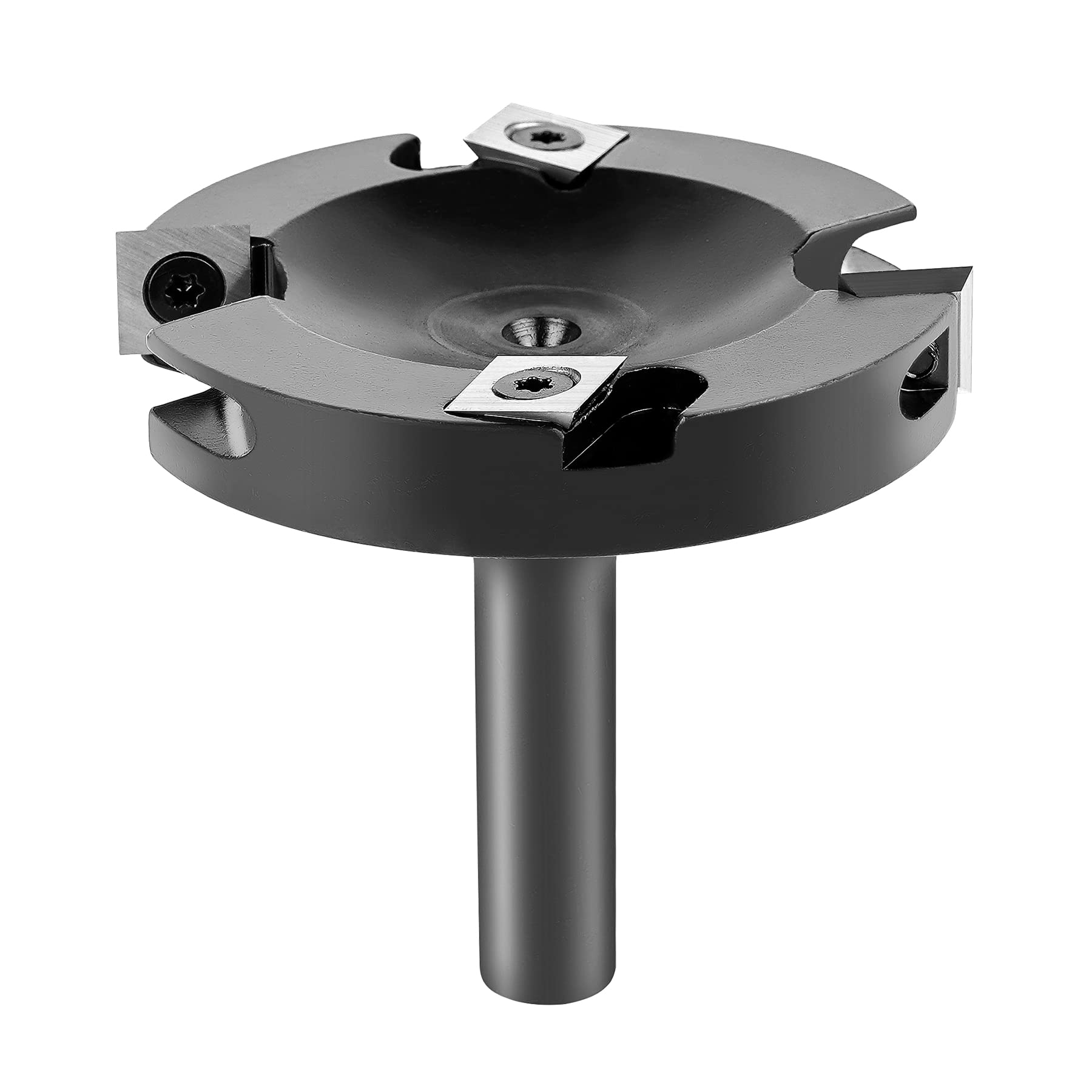 SpeTool Spoilboard Surfacing Router Bit, 3 Inch Cutting Diameter 1/2" Shank 2+2 Flute Carbide Insert CNC Flattening Bit, Professional Woodworking Slab Leveler for Table Surface and Workbench — image 1