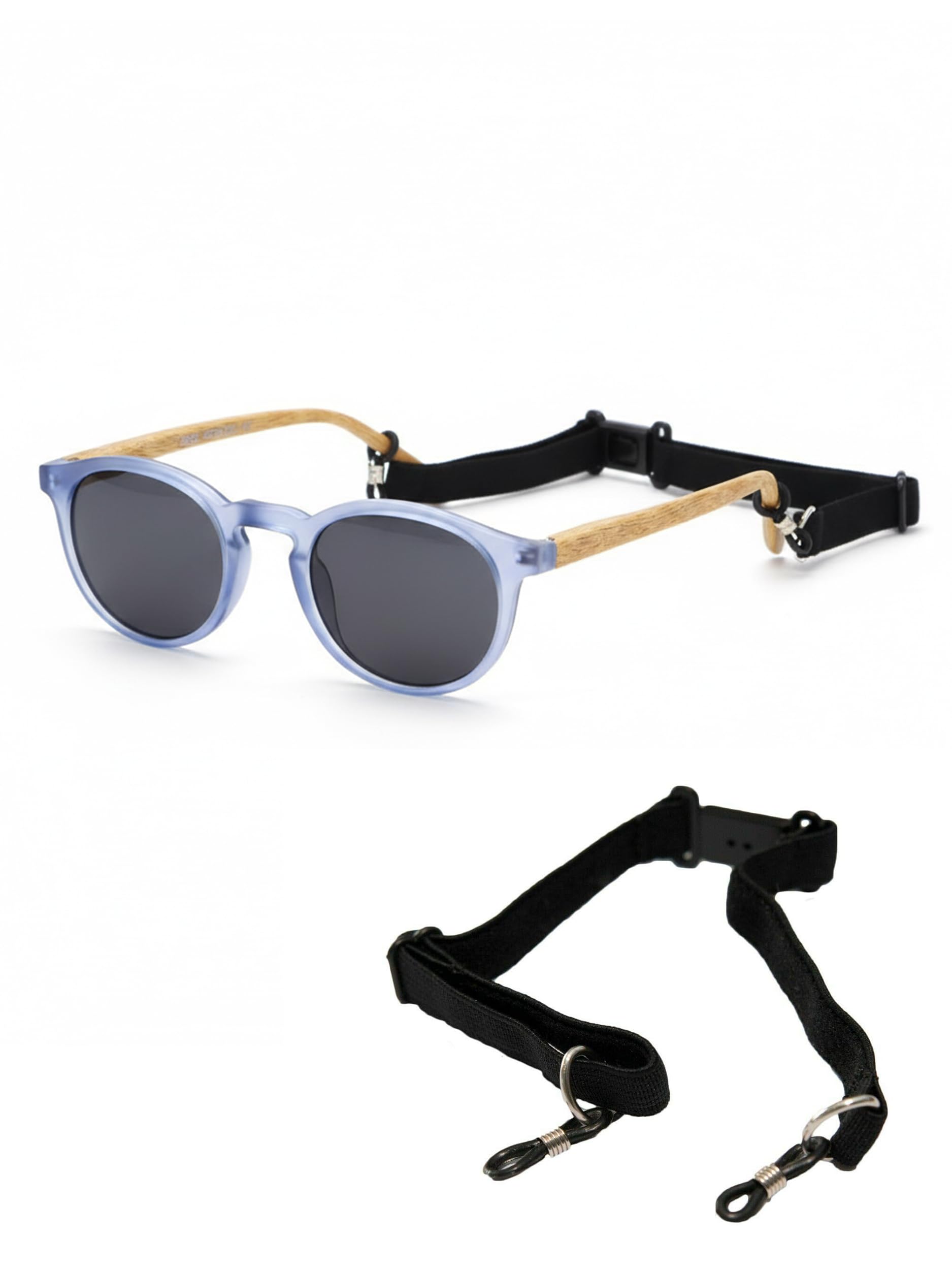 SPORTS WORLD VISION Elastic Band Lanyard Cord for Eyeglasses Spectacles Frames with Quick Release Adjustable Retainer for Kids and Adults Length 2pcs