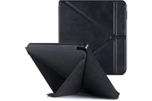 BOZHUORUI Origami Stand Case for Kobo Libra H2O eReader (2019 Release/Model N873) - Premium PU Leather Protective Cover with 