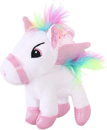 Tickles White Unicorn Horse PlushToy Soft Stuffed for Kids 20 cm
