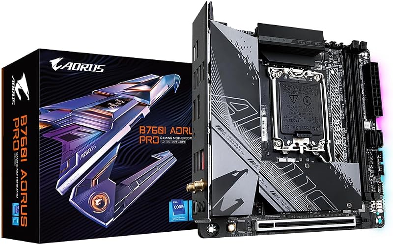 Gigabyte B760I AORUS PRO Motherboard Intel 14th Gen DDR5 WiFi 6E 2.5GbE Mini-ITX