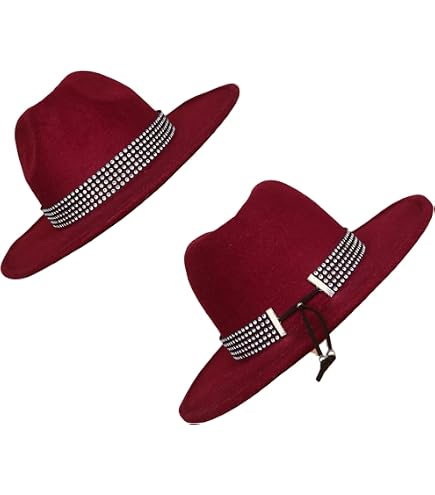 CRASPIRE 6 Styles Rhinestone Cowboy Hat Bands 15.3-20.2in  display picture 2