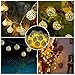 Goodia 10.49ft 30 LED Globe Fairy String Lights, Battery Operated Silver Moroccan Party Hanging Lights Decorative Accent Lamp for Home, Wedding, Garden (Warm White)