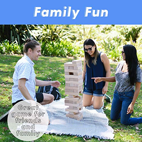 image for ECR4Kids Number Tumbler Giant Tumble Tower (Stacks to 5+ Feet), Large 