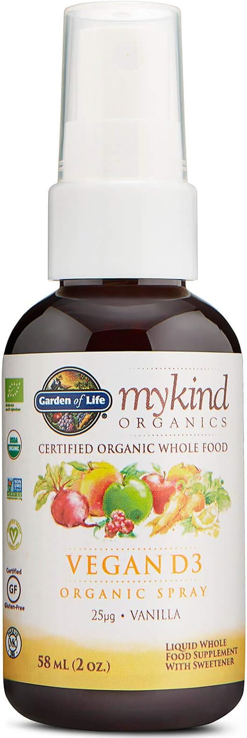 Garden of Life MyKind Vegan D3 Spray, Vanilla Flavour, 58ml
