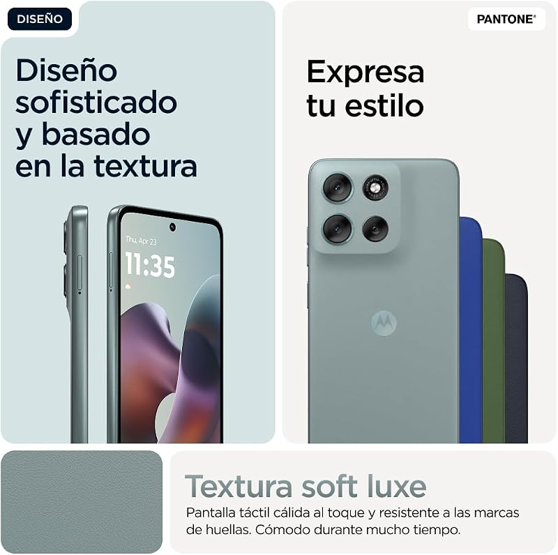 Moto g56 5G 24GB (8GB+16GB RAM Boost)/256GB Cinzento, Durabilidade Militar, IP68/69, Corning Gorilla® Glass 7i, Ecrã Full HD+ de 6,72", Câmara de 50 MP com Moto ai, Bateria de 5200 mAh, Carga TurboPower de 30W