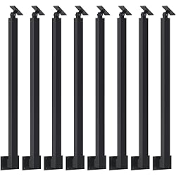 SDFVSDF 8-pcs Side Mount Stairs Railing