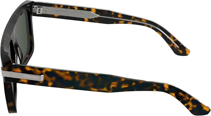 Unisex Adult Sunglasses CK26505S - Havana with Solid Green Lens