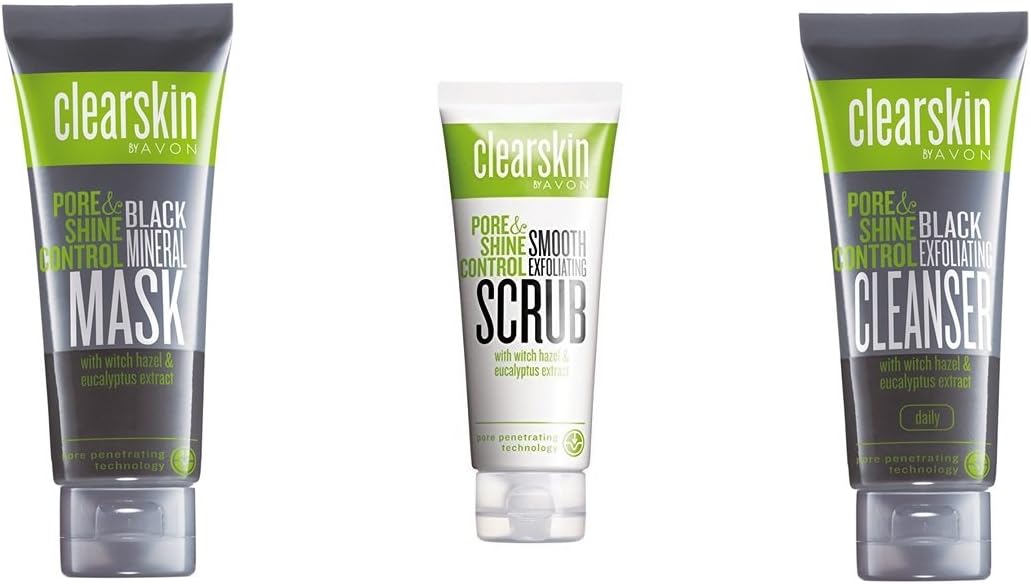 clearskin pore & shine control black exfoliating cleanser