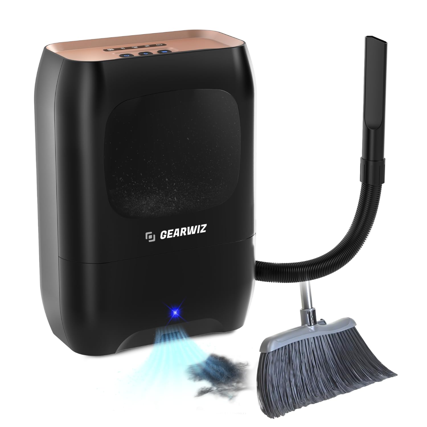 Photo 1 of **FACTORY SEALED** Gearwiz Touchless Automatic Electric Vacuum Dustpan with Nozzle Attachment – Hands-Free, Multi-Mode Floor Cleaner for Professional Use