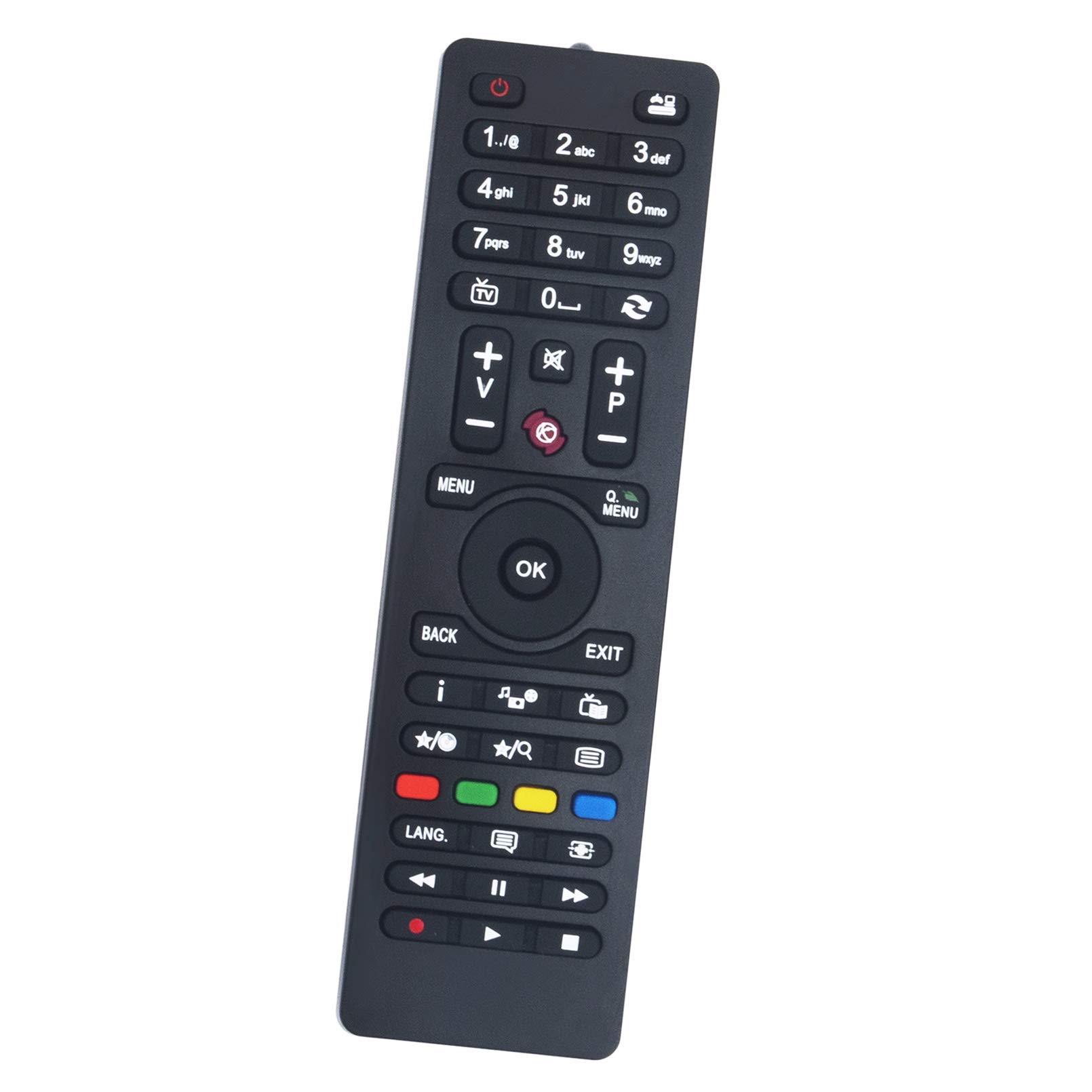 ALLIMITY RC4849 RC4870 RC4875 Remote Control Replace fit for Telefunken TV TE40282B34C2H TE20265B30C10E-LED TE32EUB35TXD TE28275B30C10E TE24275-B30C10E TE24EUB37TXB TE22275B31FT10E TE32EUS27TXD
