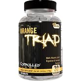 CONTROLLED LABS Orange Triad, Multivitamin/Joint/Digestion/Immune, 30 Serv | Daily Supplement, Vitamin A, B6, B12, C, D, Iron Free Sports Vitamin, Supports Joints, Digestion, Immune Function, Magnesium