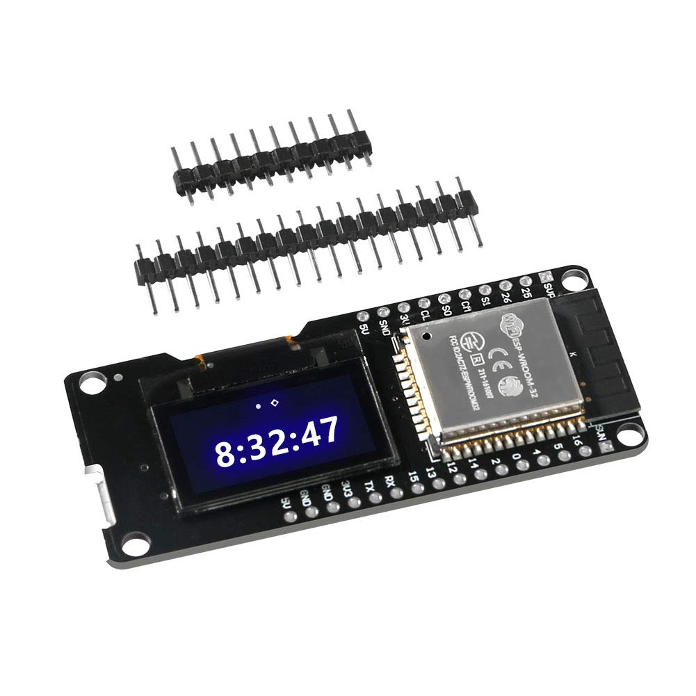 Dealikee 0.96" OLED ESP-32 ESP32 Display 2.4GHz WiFi Bluetooth Dual Mode Development Board Display for Arduino Wemos AP STA