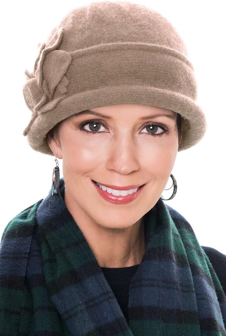 Headcovers Unlimited Wool Mina Flower Cloche Hat Fall & Winter Hats