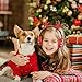 iClever Kids Headphones for Christmas, Wired On-Ear Headsets with Removable Deer Horn, 85dB Volume Limited, Food Grade Silicone, 3.5mm Audio Jack, Children headphones for Tablets/Phones/Laptop