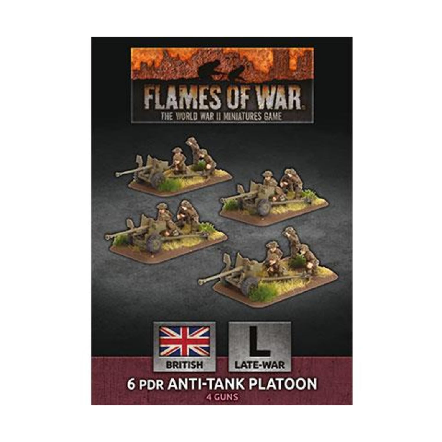 Flames of War Late War: British 6pdr Anti-Tank Platoon (BBX54)