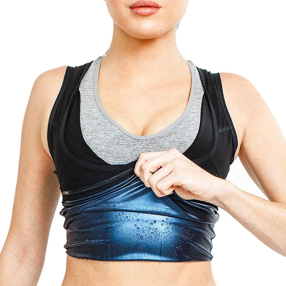 Watkings Sauna Vest, Women Men Advanced Body Weight Loss Sauna Vest, Hot Sweat Body Shaper Yoga Vest, Breathable Quick-drying Slimming Top