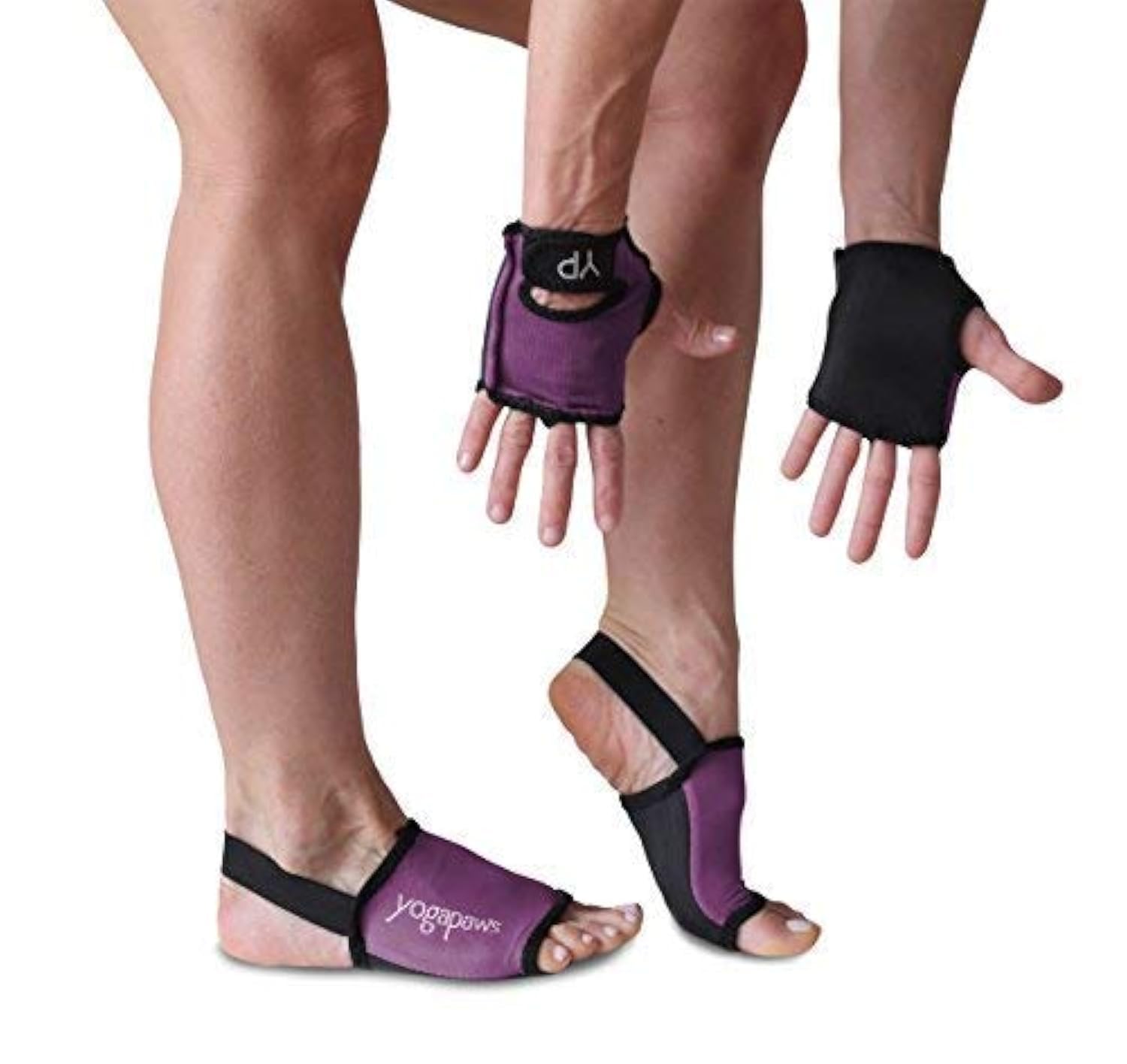 YogaPaws SkinThin Non Slip Yoga Gloves and Socks for Women and Men - Hot Yoga, CrossFit, Cycling, Sweaty Hands and Feet