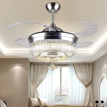 Huston Fan Crystal Petal Ceiling Fan Light With 4 Acrylic