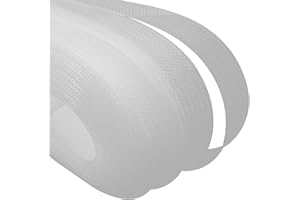 Jiozermi 50 Yard Stiff Horsehair Brai for Sewing, Horsehair Braid Trim for Boning Sewing Wedding Dress Dance Gowns Decoration Dress Shaping Trimming(1 Inch, White)