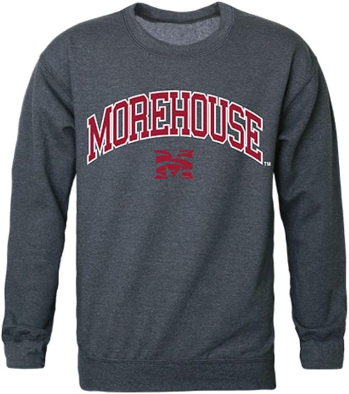 W Republic Morehouse College Campus Crewneck Pullover Sweatshirt Sweater Heather
