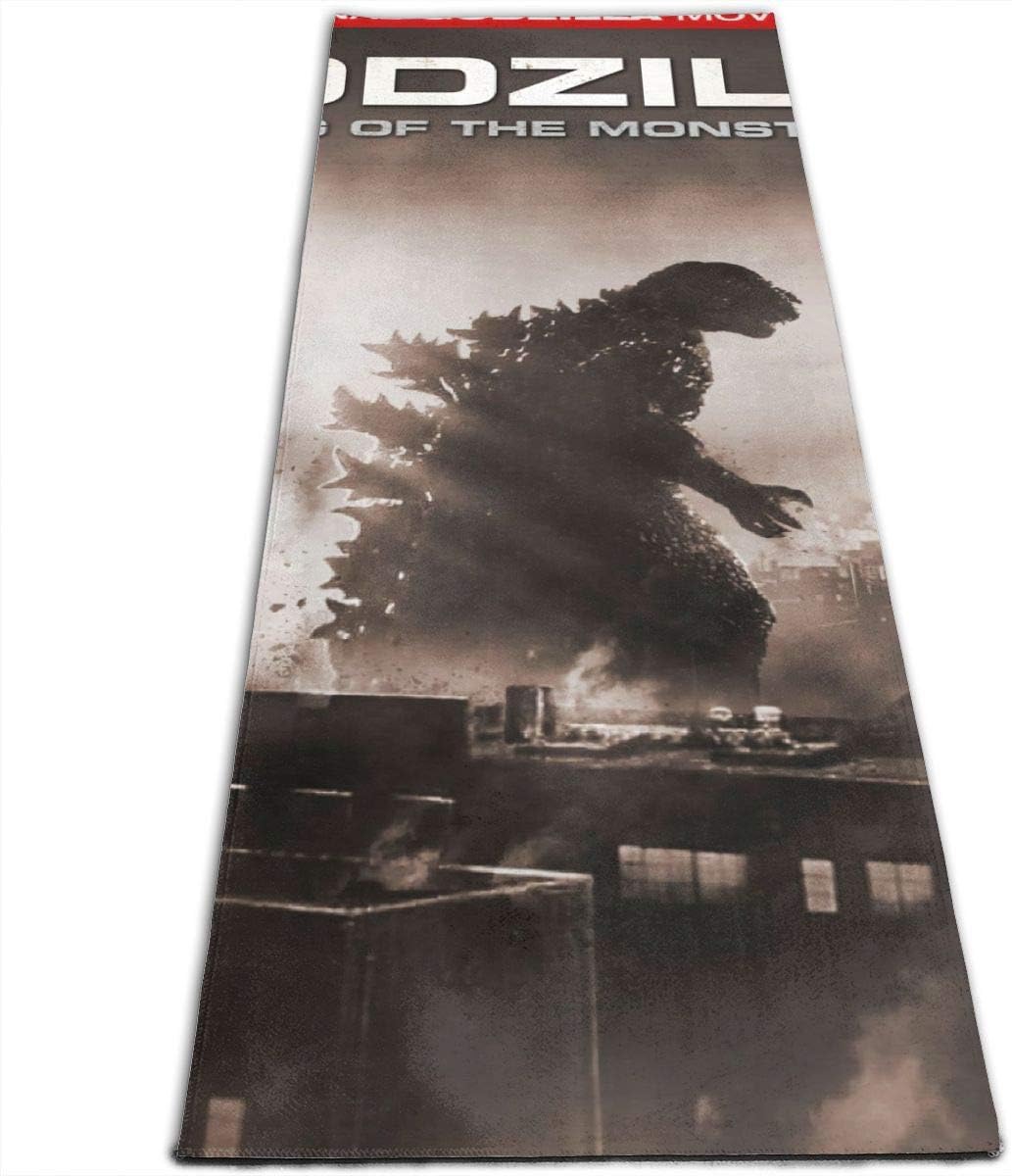 TylerPoll God-Zilla Classic Yoga Mat Friendly Non Slip Fitness Exercise Mat Workout Mat for Yoga, Pilates and Floor Exercises