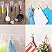 Homder 13.2lb/6kg(Max)Transparent Super Heavy Duty Sticky Glue No Scratch kitchen and Bathroom Hook ,Waterproof and Oilproof,Super Load Reusable for Bathroom Kitchen Wall & Ceiling Hanger(8 pcs)