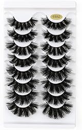 KOKAY False Eyelashes 8 Pairs Russian 3D DD Curl Faux Mink Fluffy Reusable view 5